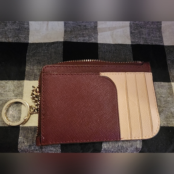 Kate Spade Cherrywood Cameron keychain card wallet / Coin purse - Picture 2 of 3